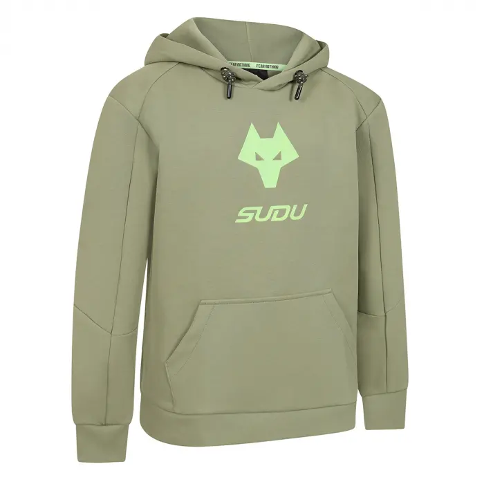 Wolverhampton Wanderers Store | Shop Official 2025-26 Players Travel Hoodie – Khaki – Junior Wolves Gear